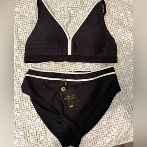 Anne Cole Black Women's Swim Set